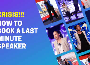 How to find a last-minute motivational speaker banner